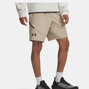 NWT Under Armour Unstoppable 8" Active Shorts Khaki  1370378 Sz M, L Msrp $80